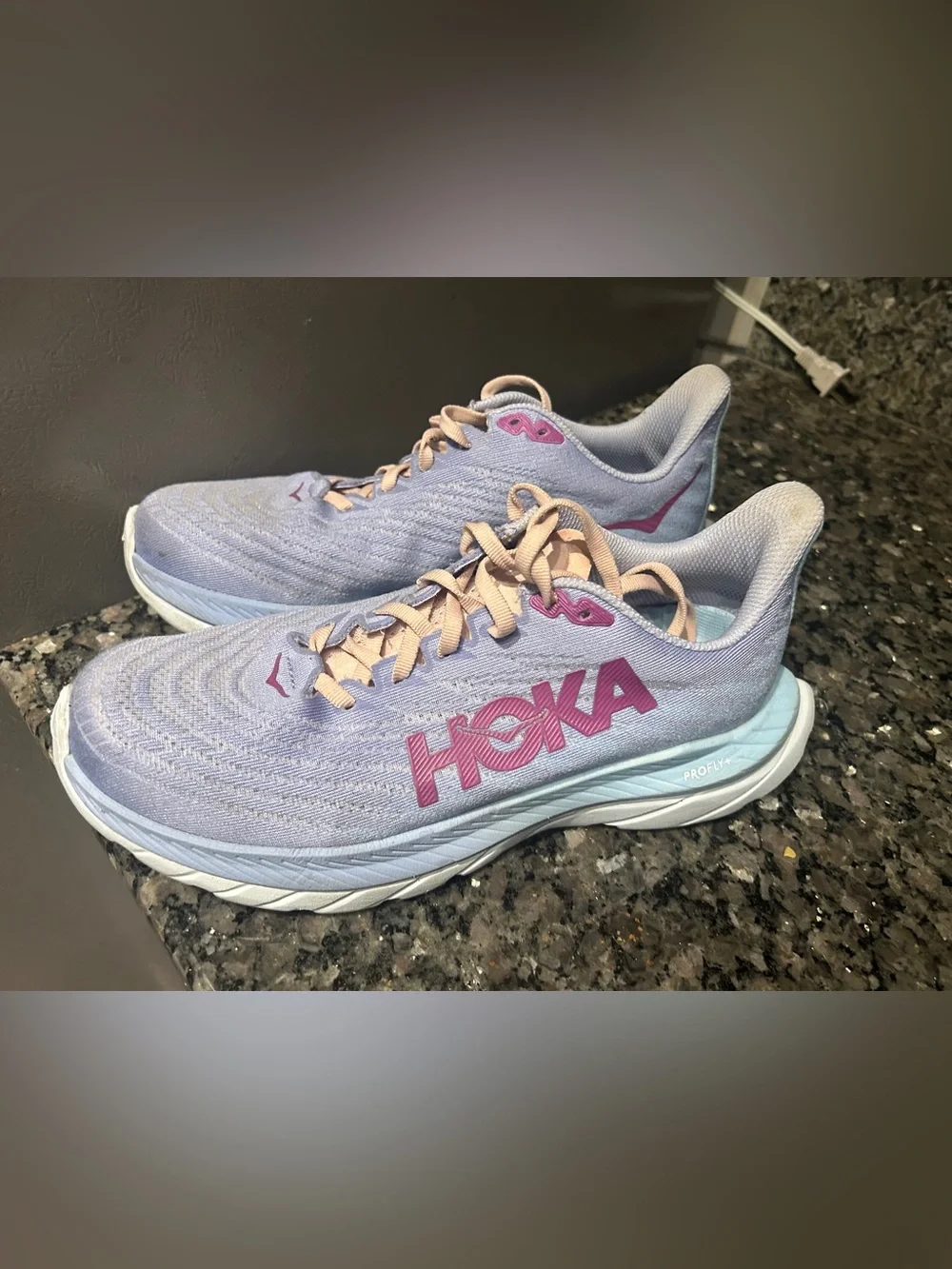 Hoka Lavender and Pink Women's Running Shoes